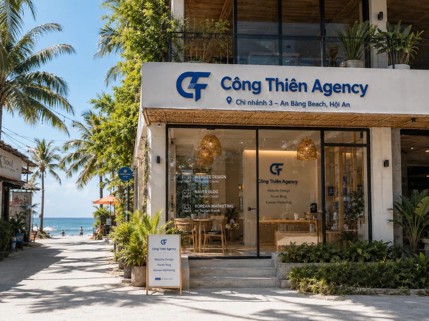 Mặt tiền Công Thiên Agency chi nhánh An Bàng Hội An