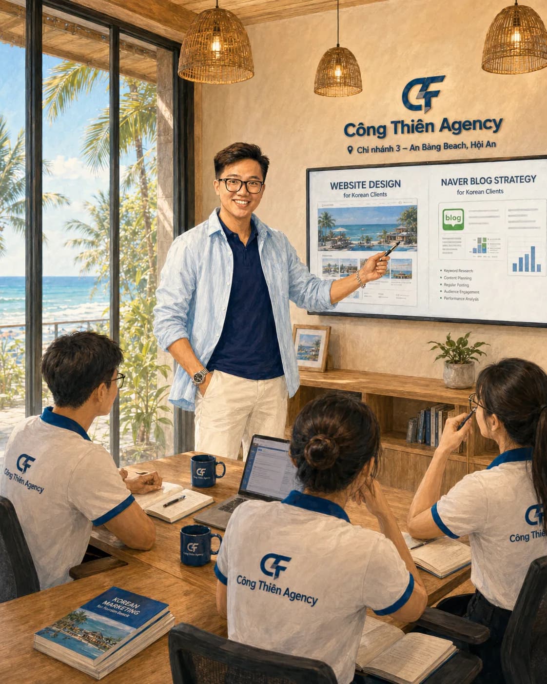 Văn phòng Công Thiên Agency tại An Bàng Hội An