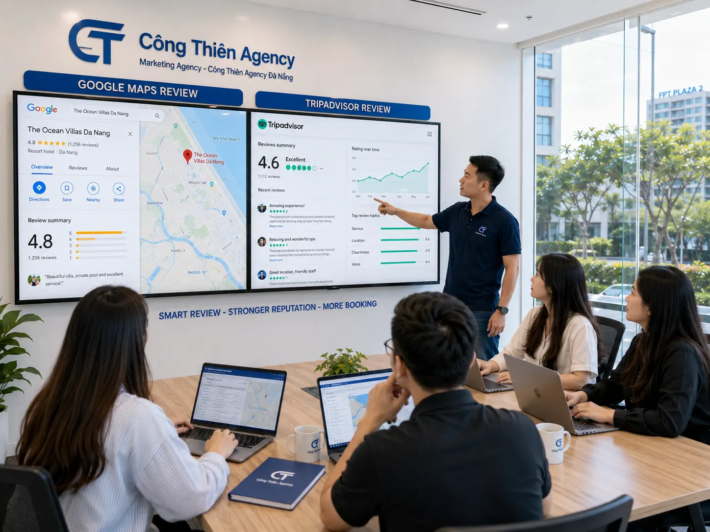 Phân tích Google Maps và đánh giá doanh nghiệp tại Công Thiên Agency