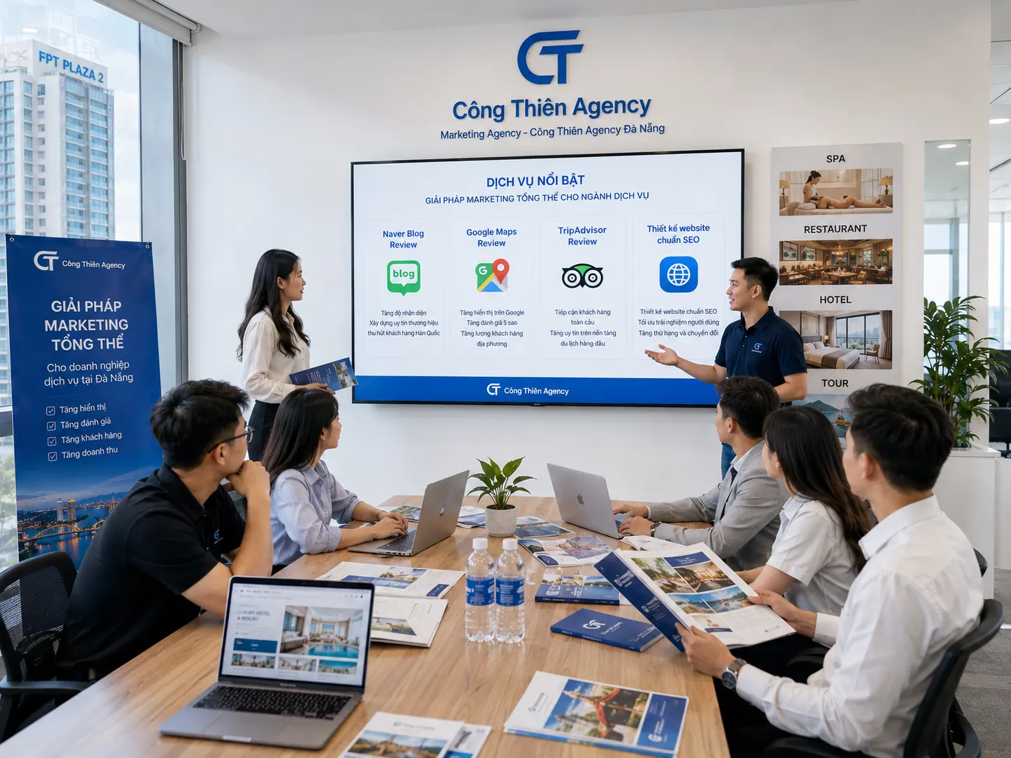 Kế hoạch Marketing du lịch kết nối website, Google Maps, Naver và social