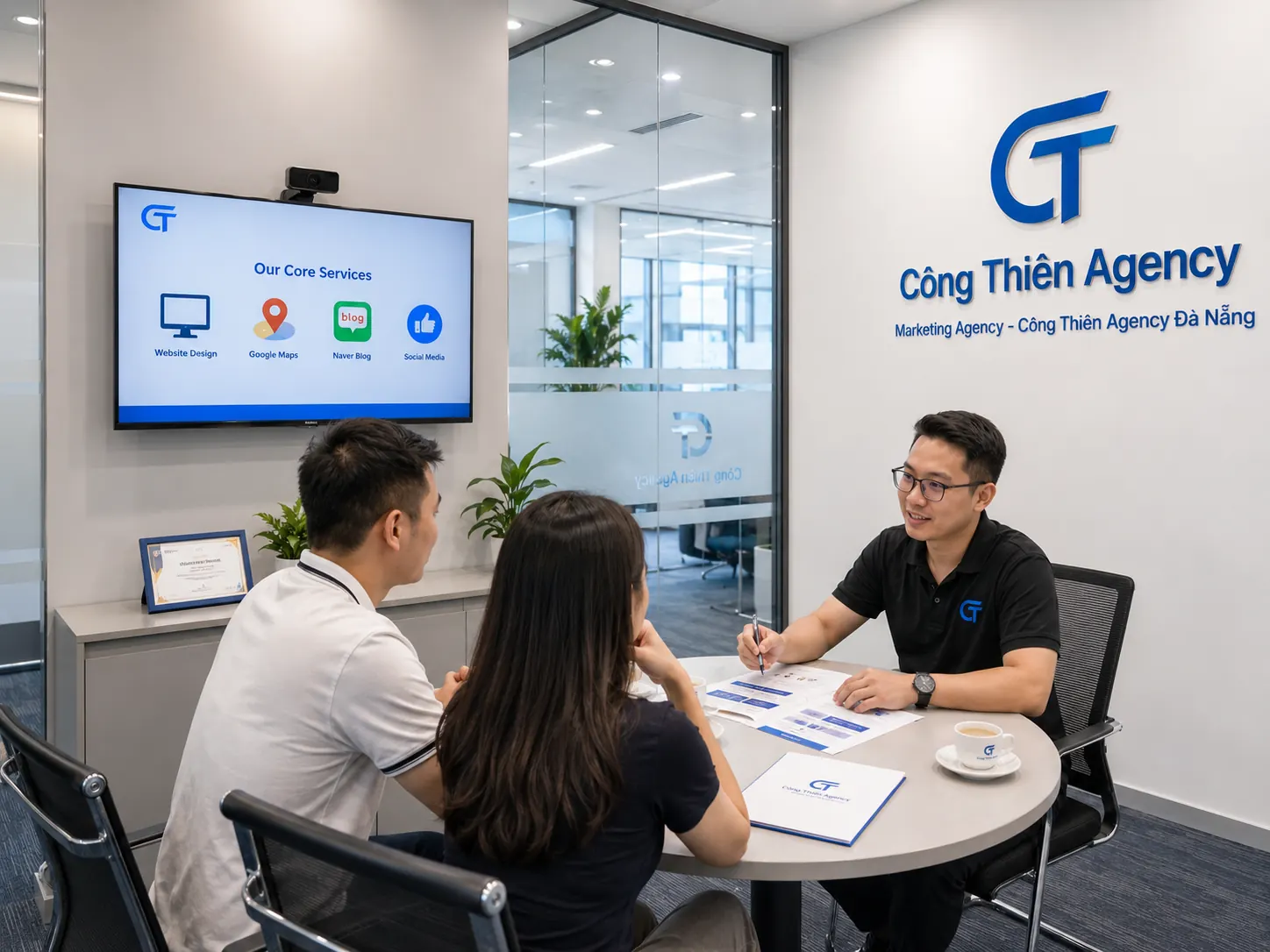 Buổi tư vấn dự án trực tiếp tại Công Thiên Agency